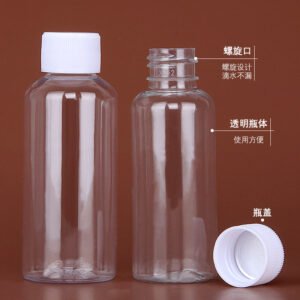 Alternative view of Clear plastic bottle 30 50100ml 500ml screw cap bottle solid liquid clear plastic bottle dispensing bottle