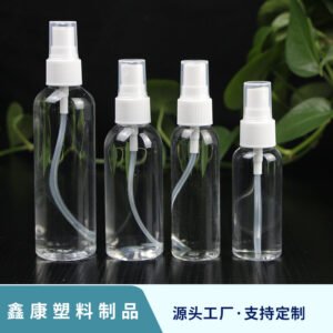 PE dishwashing detergent hand press blow molding spray head pot flat shoulder caliber travel sub-packing sample spray bottle
