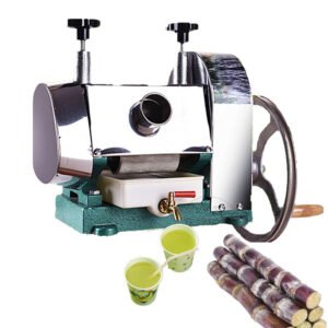 Small commercial sugarcane juicer, hand crank sugarcane juicer, manual sugarcane press, sugarcane press, sugarcane machine