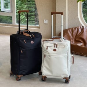 Alternative view of Weighing only 2.3KG out of Japan high quality ultra-light waterproof trolley case 20 inch suitcase swivel wheel men's and women's leather suitcase