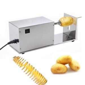 Alternative view of Electric stainless steel potato tower machine commercial household kitchen equipment potato tower rapid slicer cyclone potato chip machine export