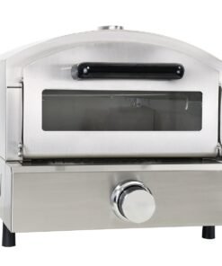 Alternative view of Stainless Steel Pizza Oven with Slate – Gas Double Wall Portable Outdoor & Home Use