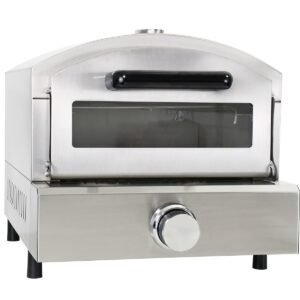 Alternative view of Pizza oven Stainless Steel with Slate Gas Double Wall Oven Portable Outdoor 14 Inch Home Use