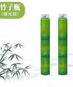 Alternative view of 400ml Creative Disposable Bamboo Milk Tea Bottle – Slender Round Beverage Cup