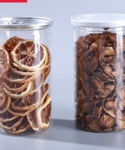 Alternative view of Spot Transparent Cans Snacks Flower Tea Nut Transparent Plastic Jars PET Plastic Sealed Cans
