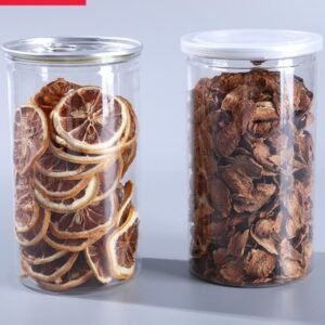 Alternative view of Spot Transparent Cans Snacks Flower Tea Nut Transparent Plastic Jars PET Plastic Sealed Cans