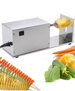 Electric Stainless Steel Potato Tower Slicer Machine – Commercial Cyclone Potato Chip Cutter