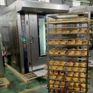 Alternative view of Changmai commercial hot air rotary oven 32 plates 64 plates electric diesel bread mooncake rotary baking oven