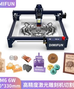 Desktop Laser Engraving & Cutting Machine – 330×330mm DIY Stainless Steel Marker