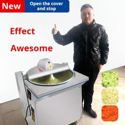 Automatic Multifunctional Basin Cutter Stainless Steel High Efficiency Vegetable Trapping Machine Commercial Canteen Vegetable Cutting and Pellet Cutting Equipment