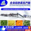 Large cauliflower bubble cleaning machine assembly line Central kitchen vegetable cleaning production line Fruit and vegetable deep processing equipment