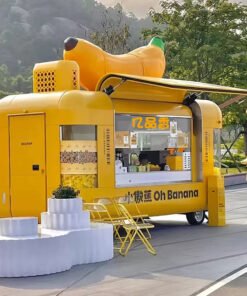 Internet celebrity mobile food truck, food and drink, commercial street scenic spot, new energy, multi-functional mobile food truck for entrepreneurship