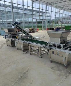 Automatic needle suction type hole disc seeder material flower sowing assembly line point seeder 72 holes mobile sowing