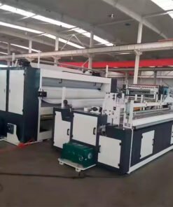 Alternative view of toilet paper rewinder kitchen towel product manufacturing lamination toilet paper machine