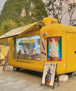 Alternative view of Internet celebrity mobile food truck, food and drink, commercial street scenic spot, new energy, multi-functional mobile food truck for entrepreneurship