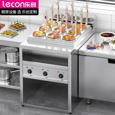 Commercial Stainless Steel 4-Head Electric Noodle & Soup Cooker