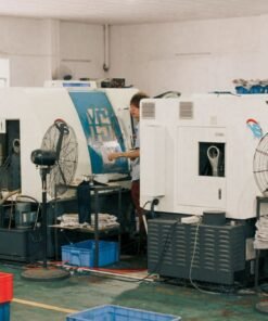 China factory floor sourcing a vertical injection molding machine