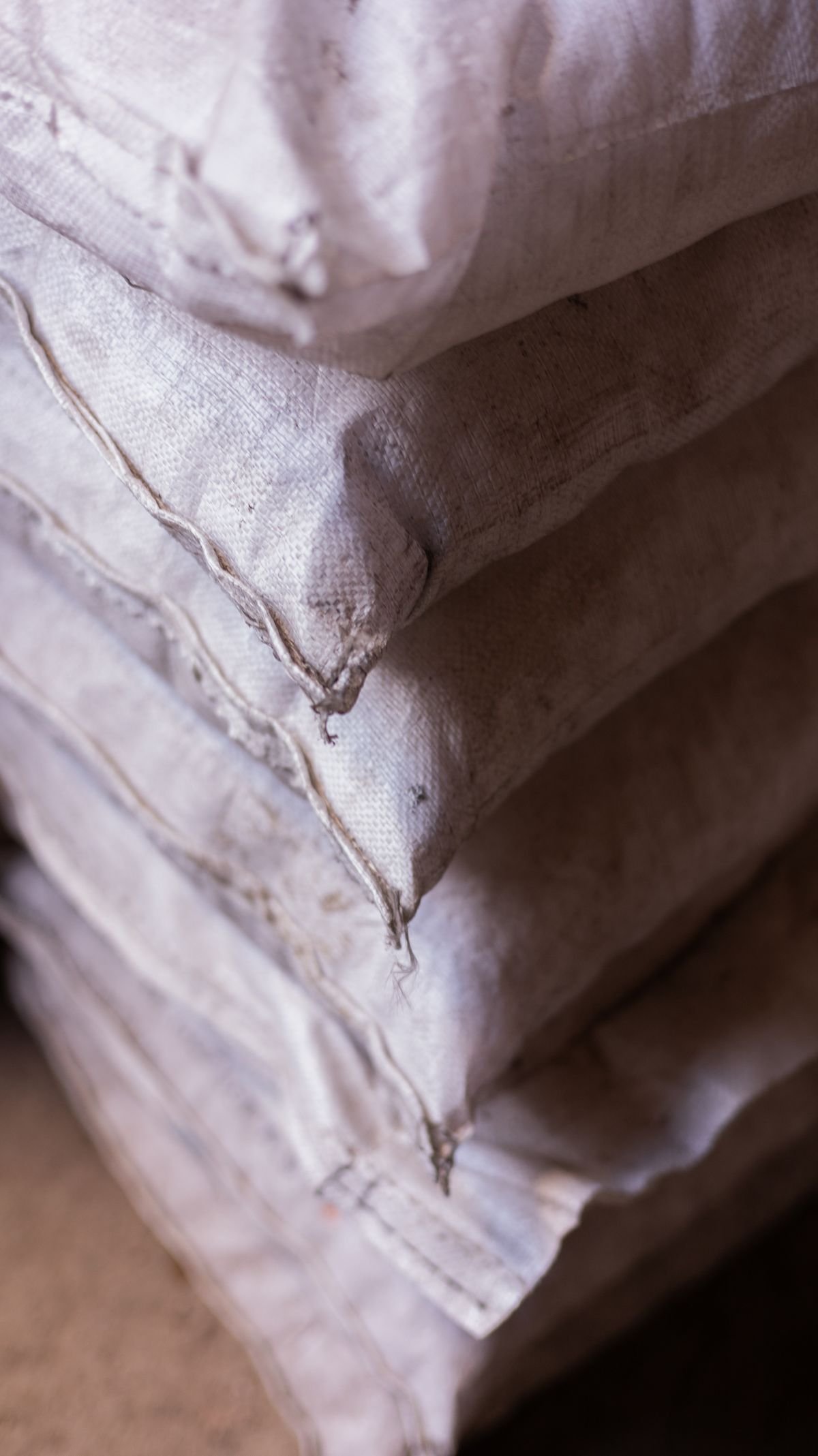 Stacked woven PP sacks/bags