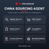 DE International China sourcing and buying agent - supplier sourcing, 1688 and Alibaba purchasing, quality control, consolidation, customs clearance and worldwide shipping