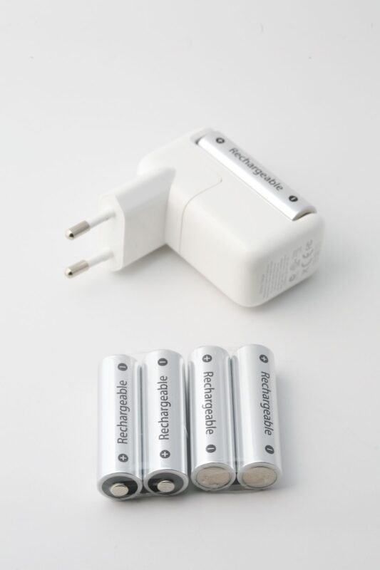 Rechargeable lithium batteries and charger prepared for air freight shipment