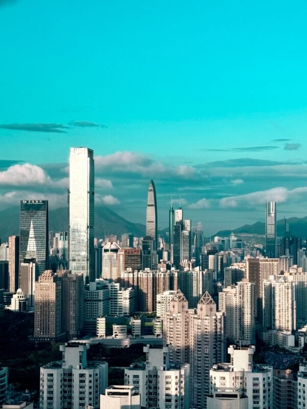Shenzhen city skyline in daylight
